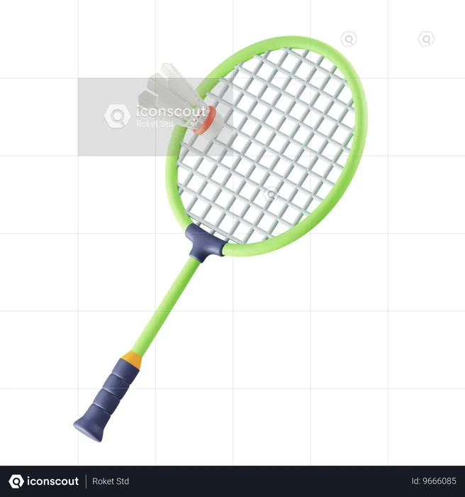 Badminton  3D Icon