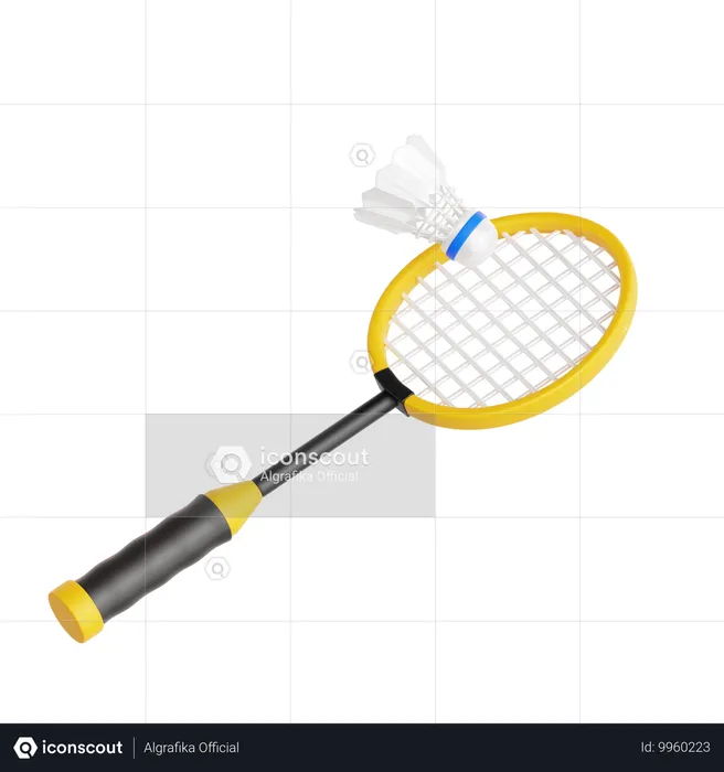 Badminton  3D Icon