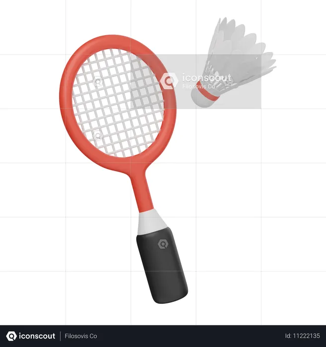 Badminton  3D Icon