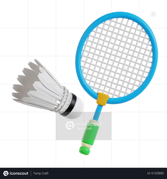 Badminton  3D Icon