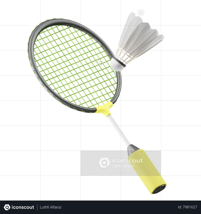 Badminton  3D Icon