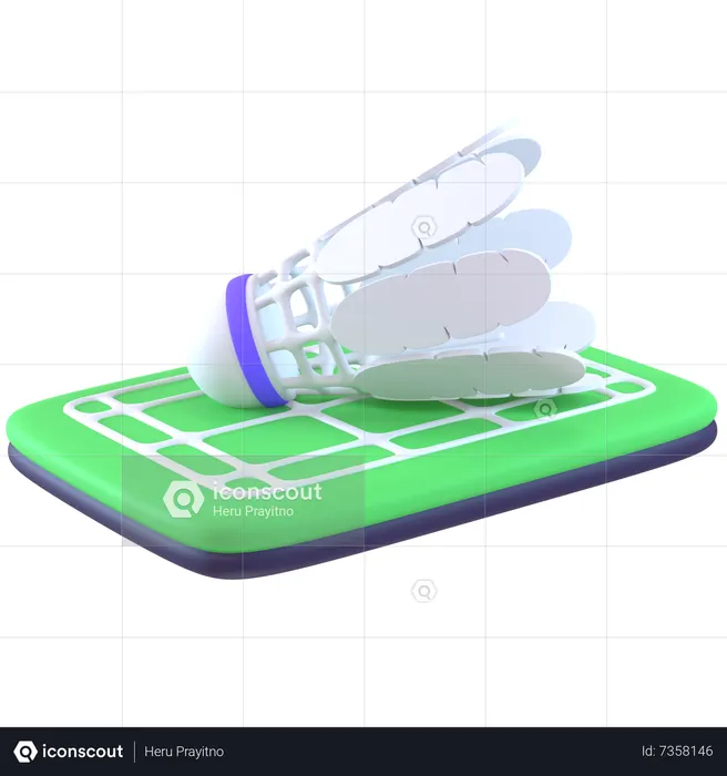 Badminton Court  3D Icon