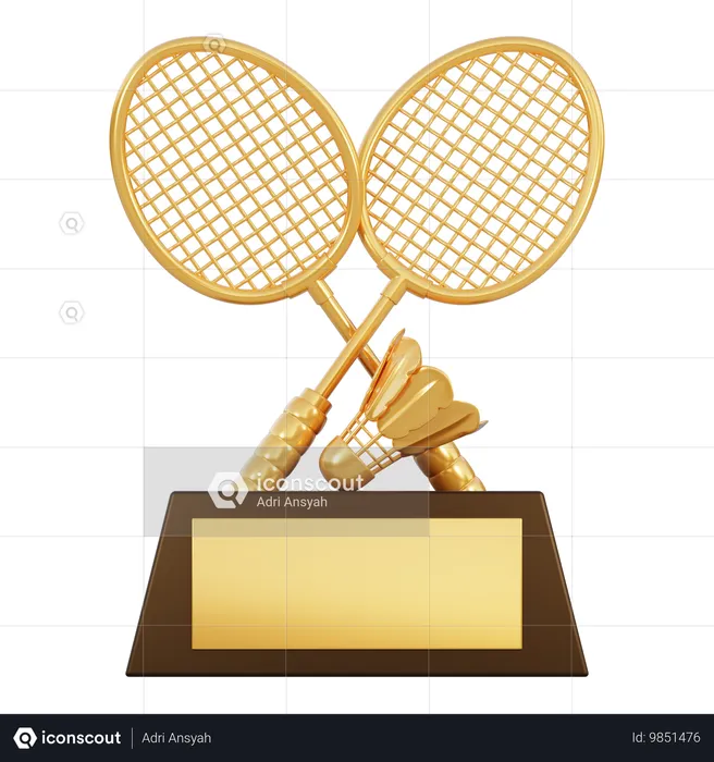 Badminton cup  3D Icon