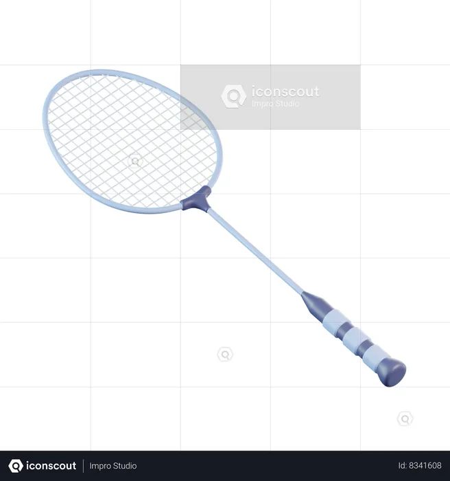 Badminton Racket  3D Icon