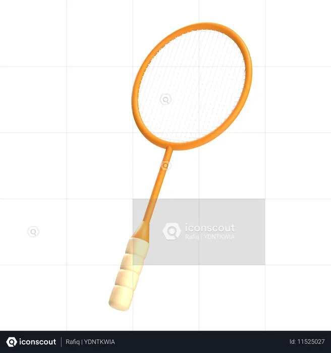 Badminton Racket  3D Icon