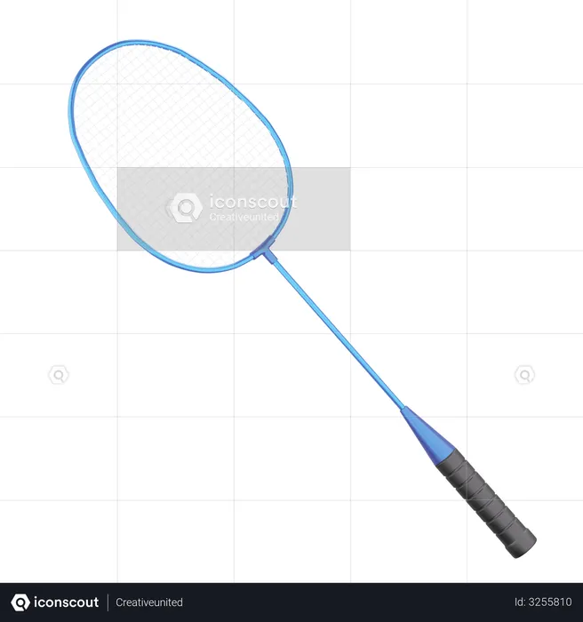 Badminton Racket  3D Icon