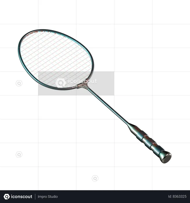 Badminton Racket  3D Icon