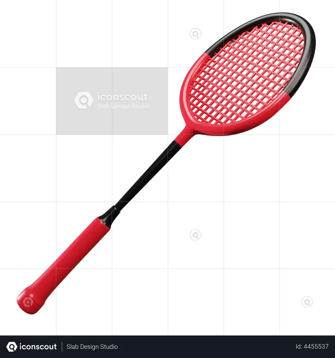 Badminton Racket  3D Illustration