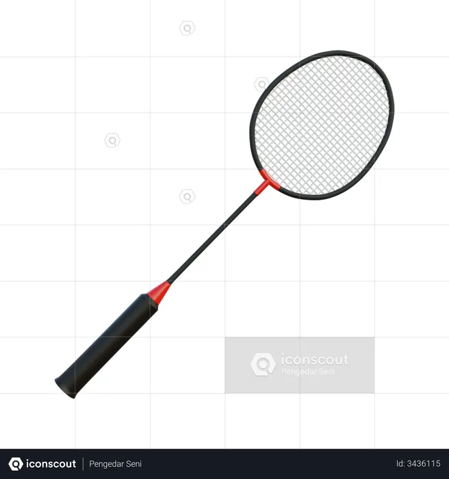 Badminton Schläger  3D Icon