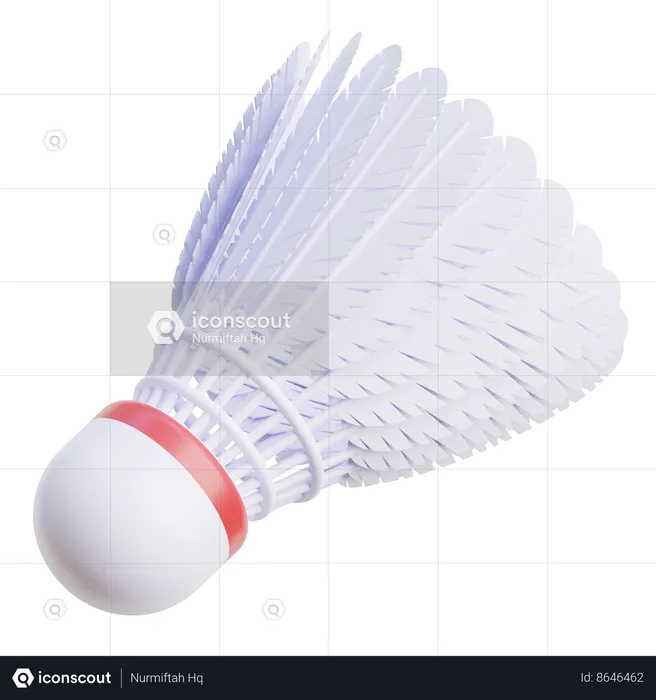 Badminton Shuttlecock  3D Icon