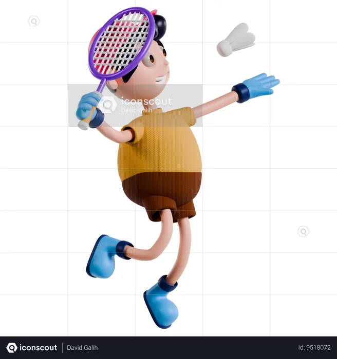 Badminton Sport Event  3D Illustration