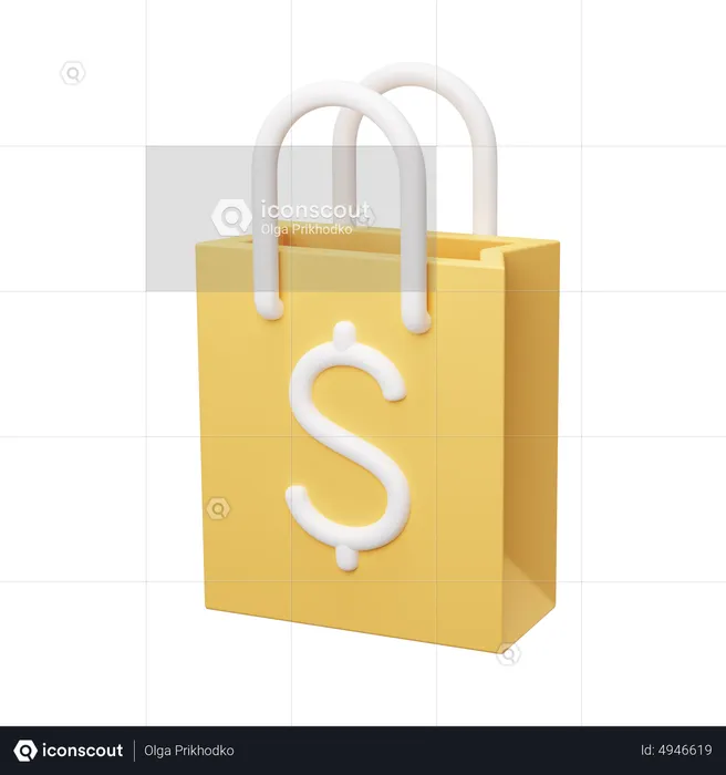 Bag Dollar  3D Icon