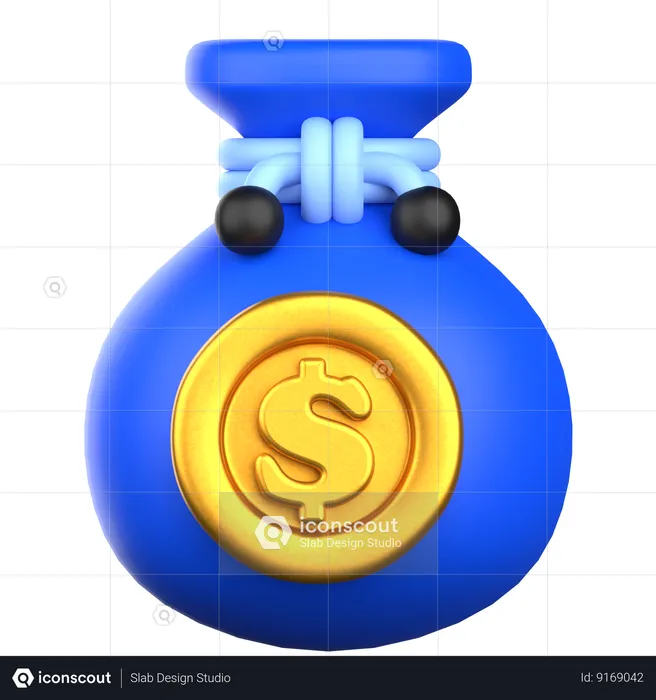 Bag Of Money  3D Icon