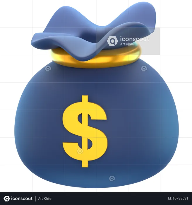 Bag of Money  3D Icon