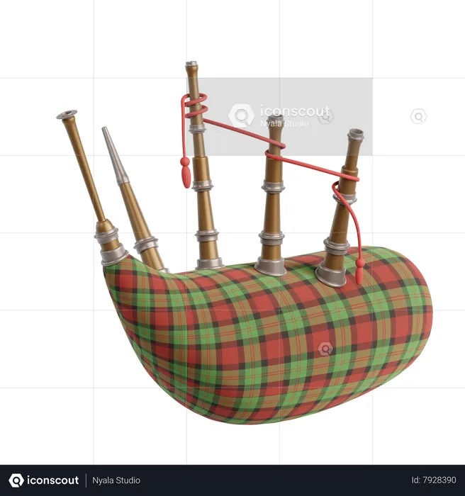 Bag Pipe  3D Icon