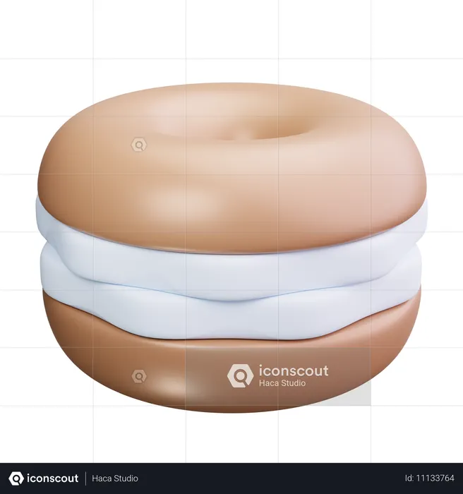 Bagel  3D Icon