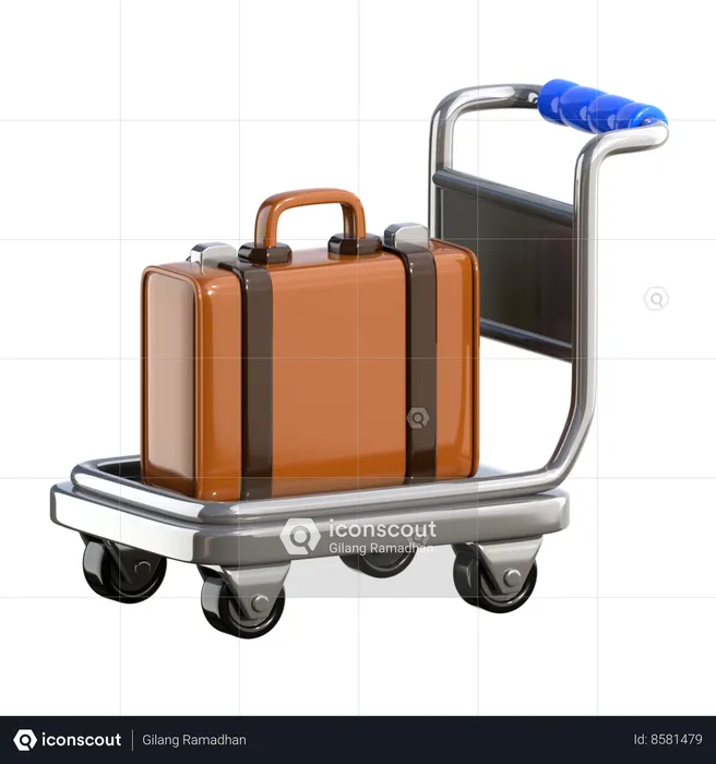 Baggage Cart  3D Icon