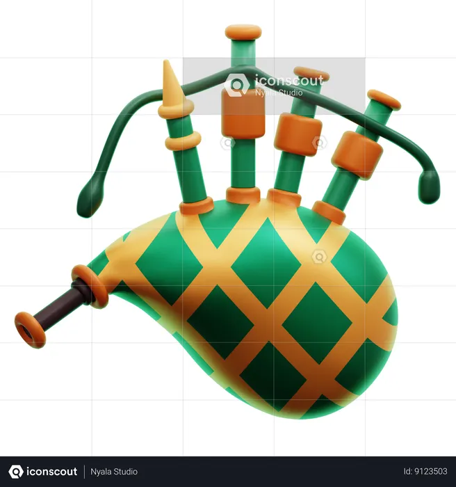 Bagpipes  3D Icon