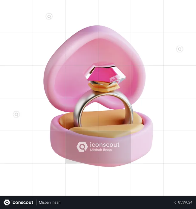 Bague de fiançailles  3D Icon