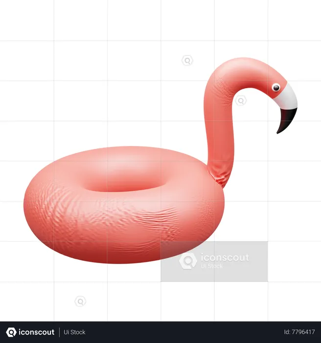 Bague flamant rose  3D Icon