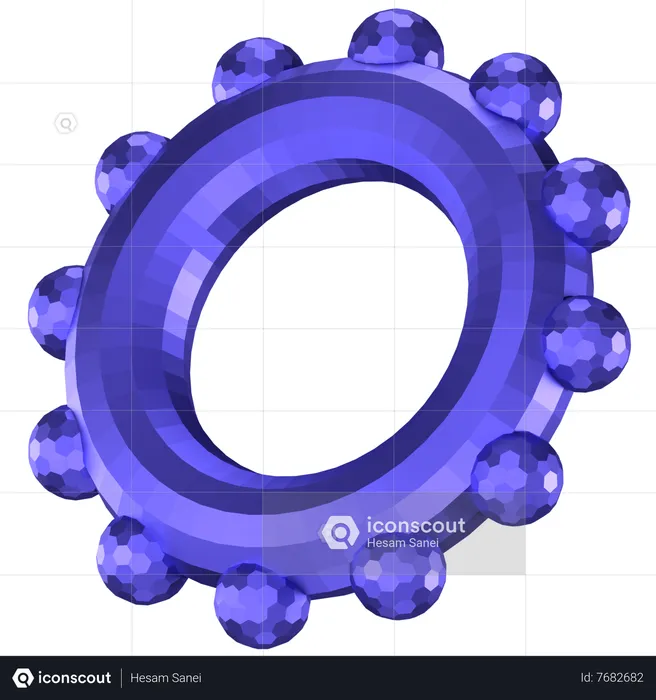 Forme abstraite d'anneau  3D Icon