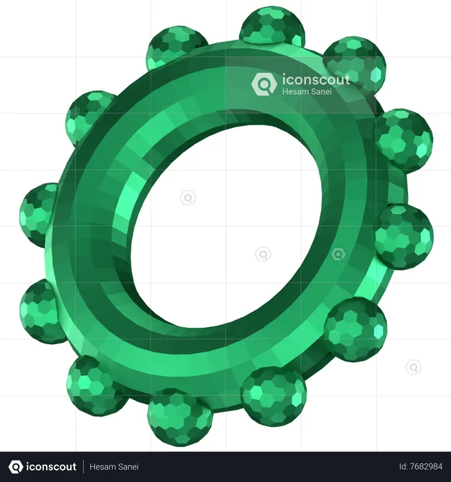 Forme abstraite d'anneau  3D Icon