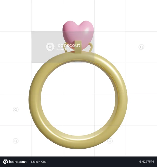 Bague de Saint-Valentin  3D Icon