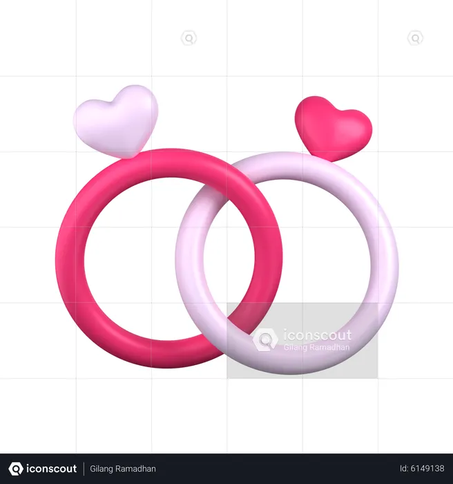 Bagues d'amour  3D Icon