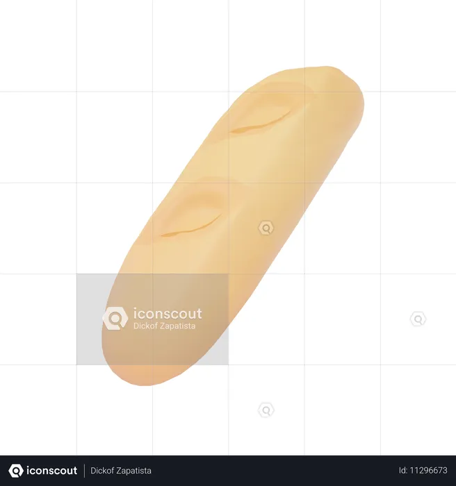 Baguette  3D Icon