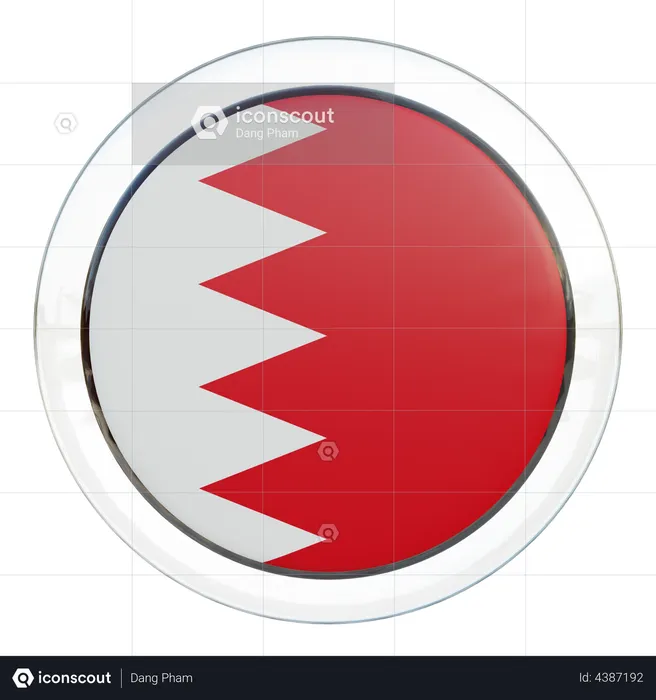 Bahrain Flag Glass Flag 3D Flag