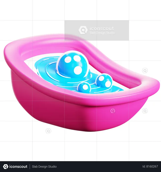 Baignoire bébé  3D Icon