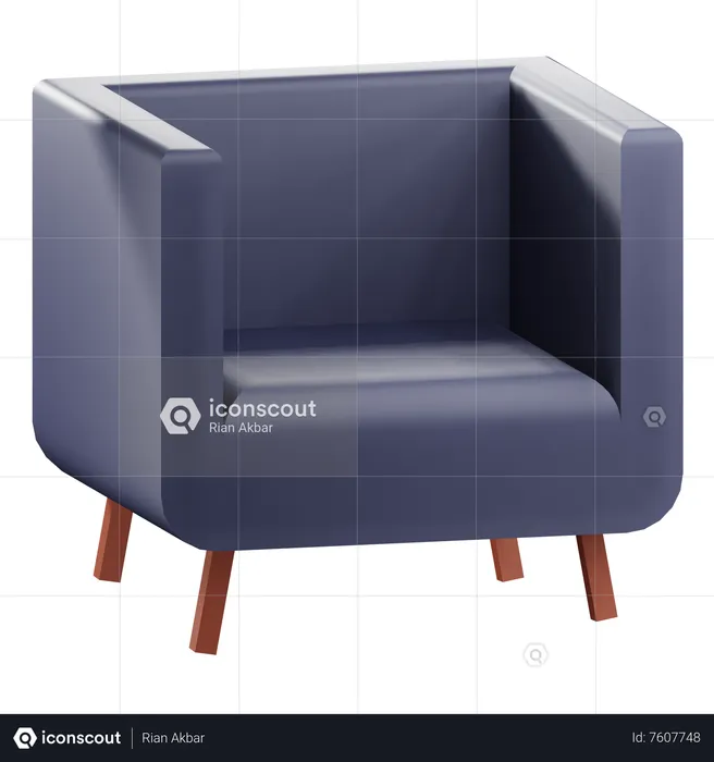 Chaise de baignoire  3D Icon