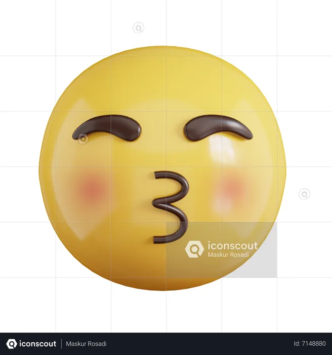 Baiser emoji Emoji 3D Icon