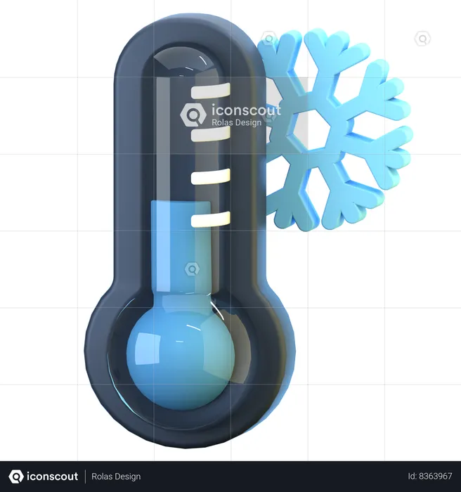 Temperatura baixa  3D Icon