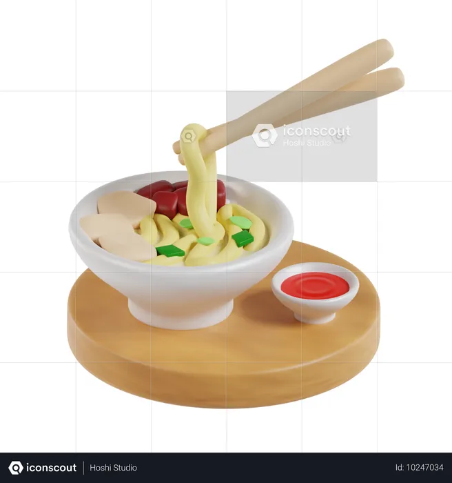 Bakmi  3D Icon