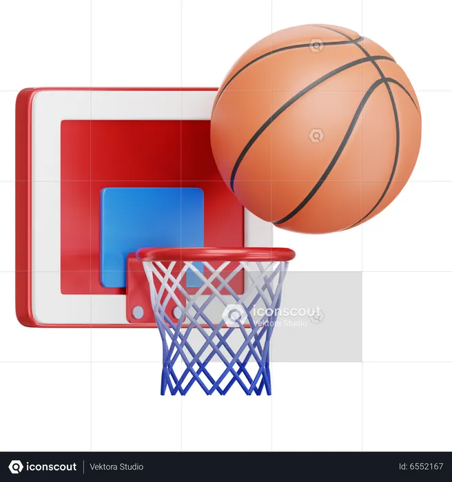 Baksetball Hoop  3D Icon