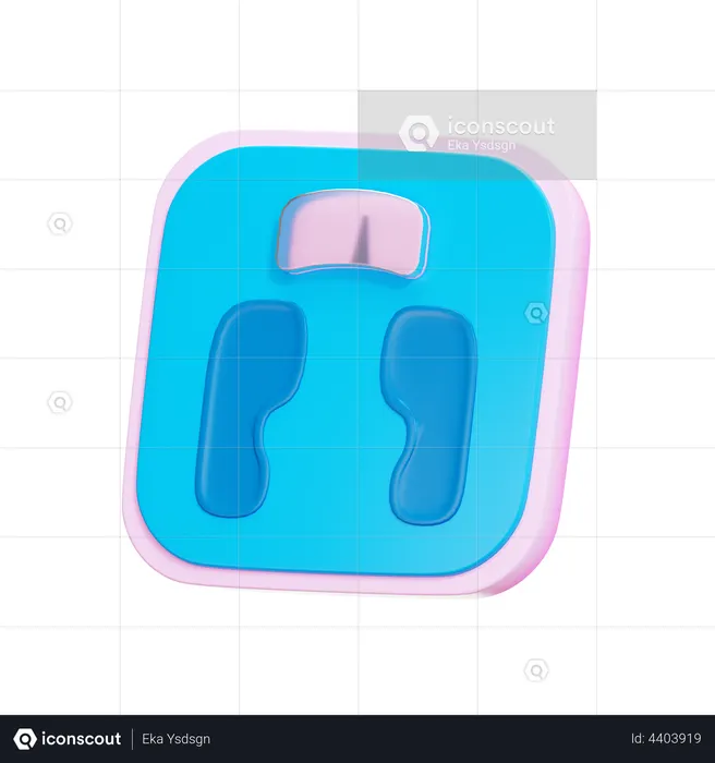 Balança Médica de Peso  3D Icon