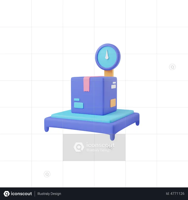 Échelle de boîte  3D Icon