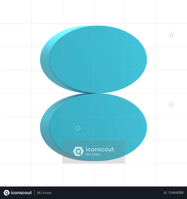 Équilibrer les ellipses  3D Icon