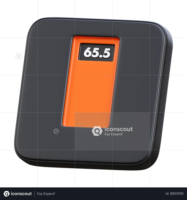 Balance numérique  3D Icon
