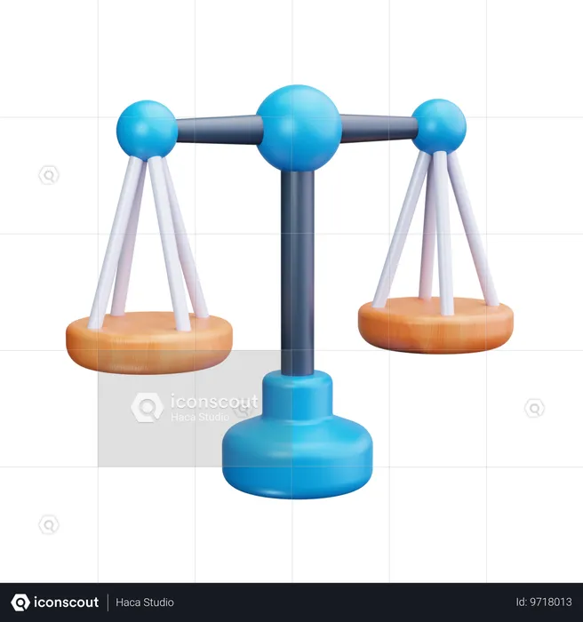 Balance Scale  3D Icon