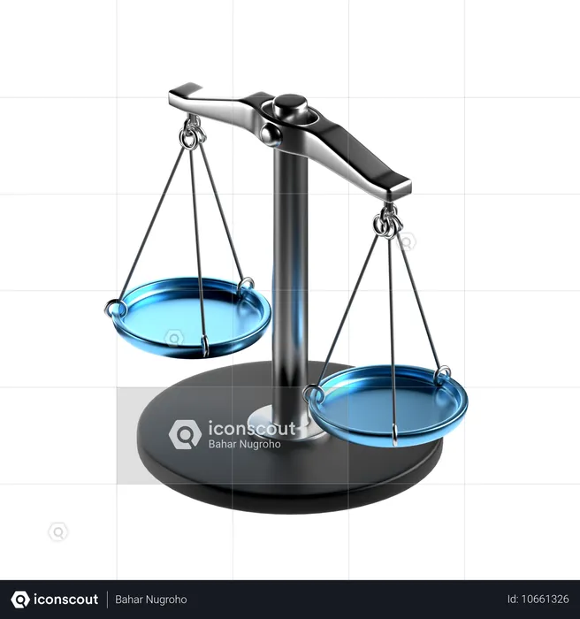 Balance scale  3D Icon