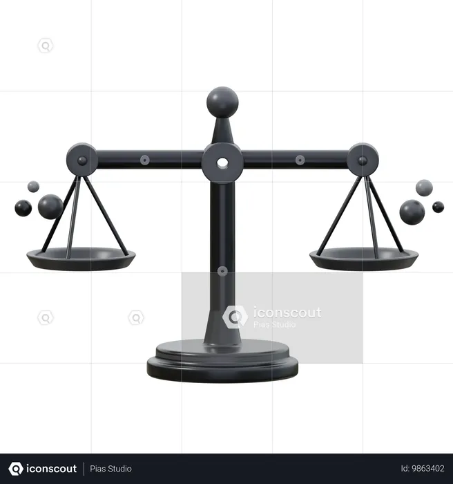 Balance Scale  3D Icon