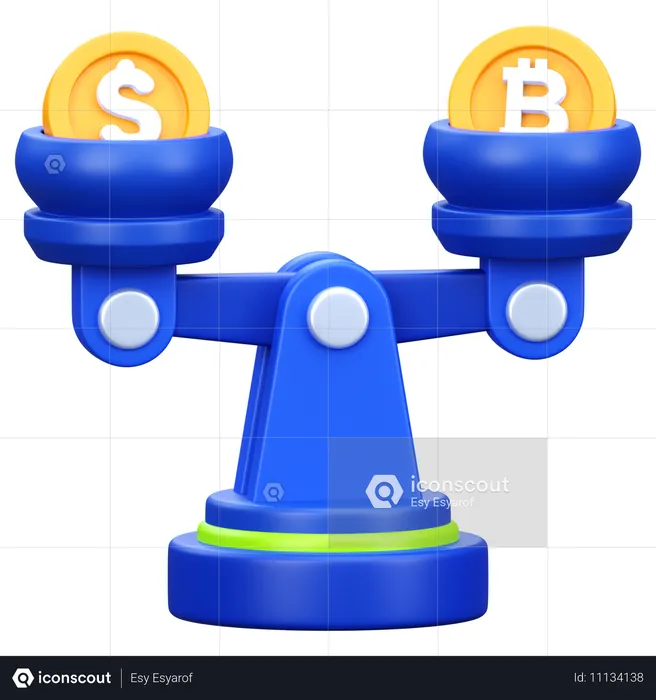 Balance Scale  3D Icon