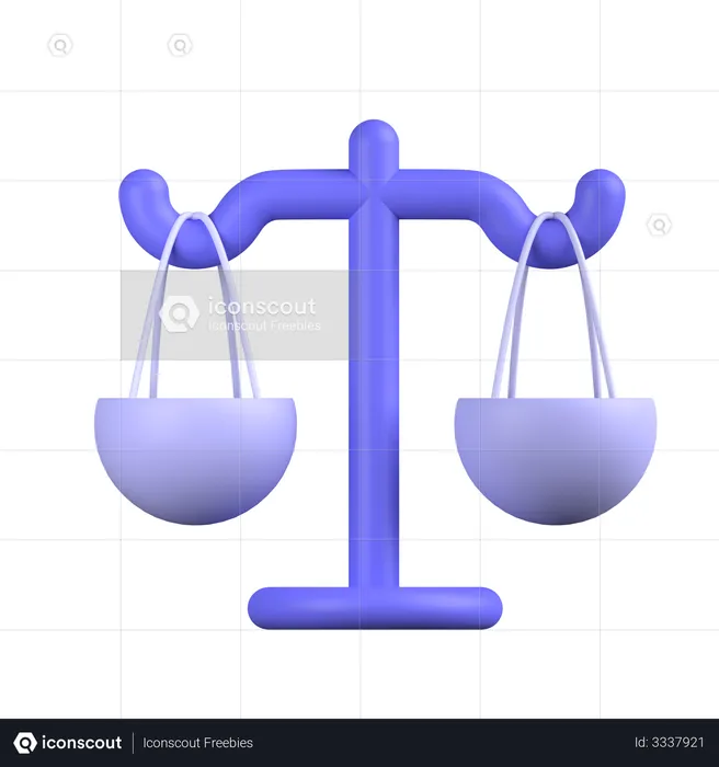 Balance Scale  3D Illustration