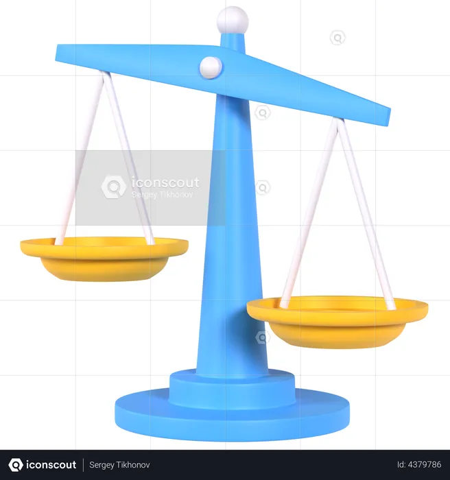 Balance Scale  3D Illustration
