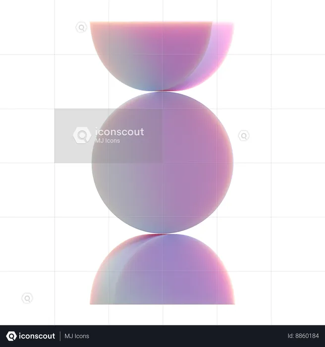Balanced circles  3D Icon