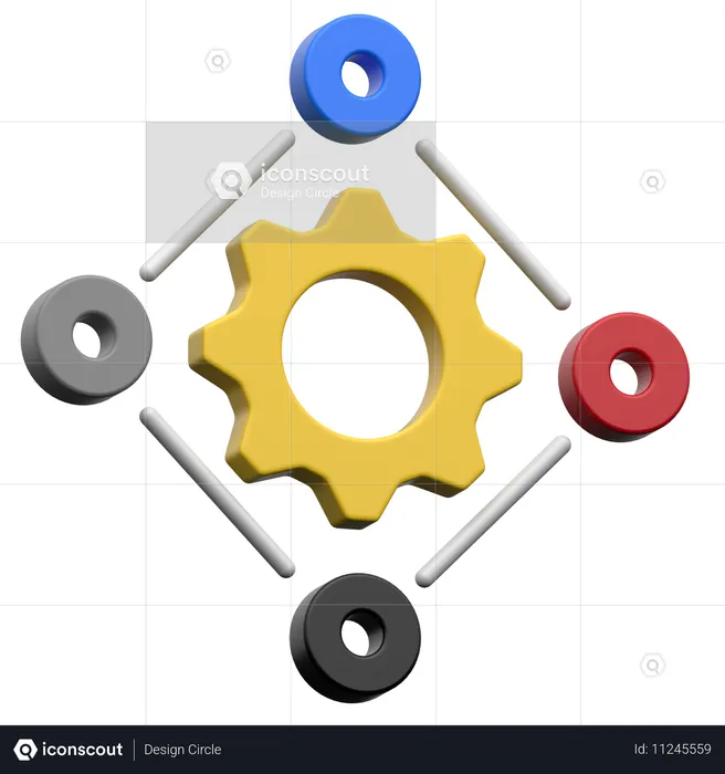 De indicadores equilibrados  3D Icon