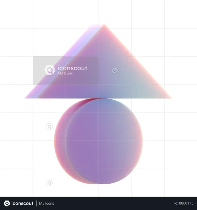 Balanced Triangle  3D Icon