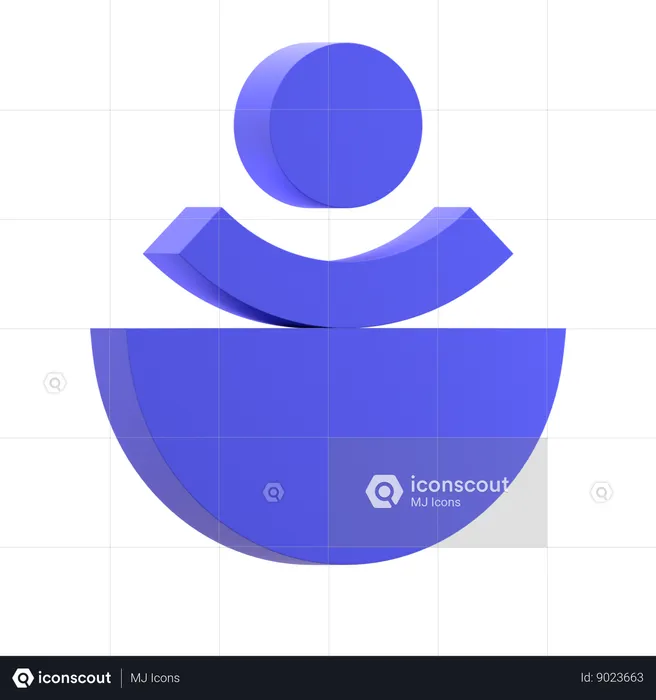 Equilibrio semicírculo  3D Icon